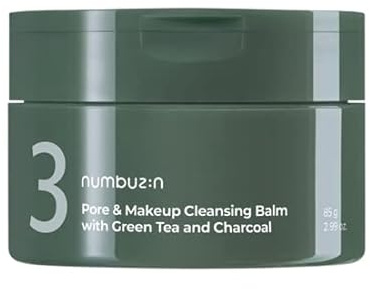 numbuzin No.3 Pore & Makeup Cleansing Balm with Green Tea and Charcoal 85g