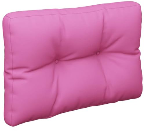 vidaXL Coussin de Palette, Coussin de Siège de Salon, Coussin de Canapé de Jardin, Coussin de Chaise Extérieur, Rose 60x40x12 cm Tissu