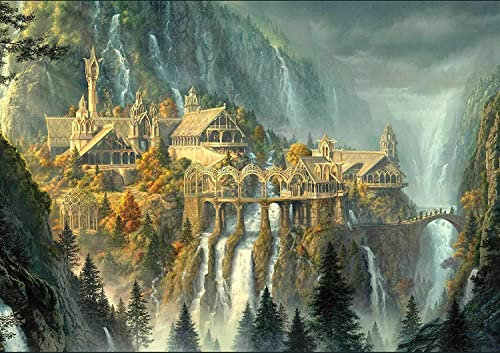 LORDOS Diamond Painting Set - Herr der Ringe - 5D Diamond Painting Pictures with Diamond Painting Accessories for Children and Adults - Crystal Art for Home Wall Decoration 30x40cm