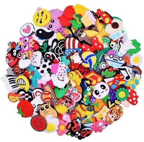 TOGHPUW ZufäLlig Schuhe Anstecker Schuhe Charms SchuhanhäNger Mit Cartoon Schuhschmuck SchuhanhäNger Silikon SchnüRsenkel (50 Pcs random)