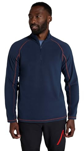 Mountain Warehouse Ashbourne II Herren Fleece mit Reißverschluss Marine Medium