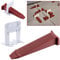 200-Teiliges Fliesen Nivelliersystem 3mm, Fliesenverlegehilfe Set 100 Zuglaschen + 100 Fliesenkeile