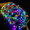 Tulov 10 Stück LED Blumenkranz Stirnband, Leuchtend Haarkranz, Girlanden Stirnband mit zehn Blumen und zehn LED-Lichtern, leuchtender Kopfschmuck für Partys, Festivals, Hochzeiten