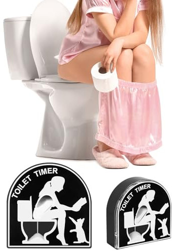 Adiwo 3 Minuti WC Timer Clessidra, Timer per Sabbia, Creativa Clessidra per WC, Giocattolo per Decorazione della Casa del Giardino, Regali Divertenti per Signora, Moglie, Madre