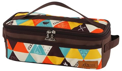 OHAOLYLE Camping Utensil Organizer Travel Cooking Storage Bag Large Capacity Flatware Cutlery Wash Bag for Travel Picnic BBQ