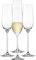 SCHOTT ZWIESEL Flûte à champagne Fortissimo (set de 4), élégantes flûtes à champagne avec point de moussage,verres en cristal Tritan résistant au lave-vaisselle, fabriqué en Allemagne (art. n° 123686)