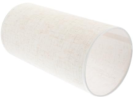 HOMOCONO Zylindrischer Lampenschirm Aus Robustem Leinen Stabiles Design Für Steh Tischlampen Gleichmäßige Lichtverteilung Vielseitig Einsetzbarer Lampenaufsatz Langlebiges Zubehör Für Wohnr