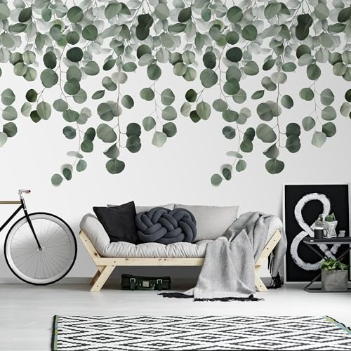 Grandeco Icare Papier peint 3 panneaux Motif feuilles en cascade 1,59 x 2,8 m