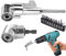2Pcs Right Angle Drill Attachment with 10PCS Drill Bits,90 Degree Adaptor 105 Degree Right Angle Adapter for Screwing and Drilling in Tight Corner Workspaces for Power Tool