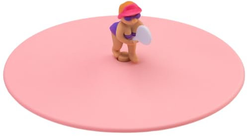 LURCH Mein Deckel Beach Friends Tina Tennis – Einzigartige Silikondeckel für Gläser, BPA-frei, spülmaschinengeeignet, wiederverwendbar, Silikon