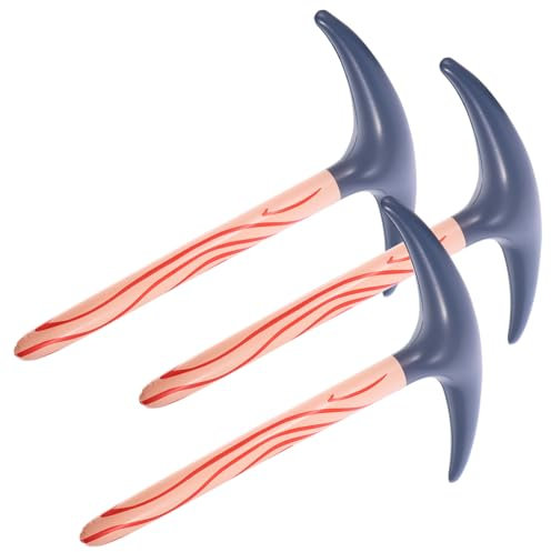 Toddmomy 3pezzi Giocattoli Gonfiabili Piccone Pvc Accessori Per e Giocattoli Divertenti Per Facile Gonfiare e Riutilizzare Per Halloween e Celebrazioni Compleanno