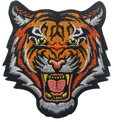 Tiger Scharfschützen Aufnäher, Scharfschütze Klett Patch Stickerei Aufnäher Patches Tactical Morale Hook Loop Patches, für Rucksäcke Kleidung Taschen Uniform Weste