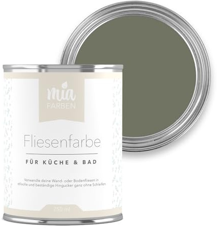 miafarben Fliesenfarbe ohne Schleifen matt 750ml (Sommerlicher Waldpfad) | Fliesenlack für Wand und Boden in Bad und Küche, hochdeckend, wischfest, strapazierfähig, wasserbasiert