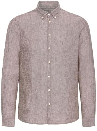 CASUAL FRIDAY CFAnton Herren Freizeithemd Hemd Basic Leinenhemd Button-Down-Kragen Regular Fit