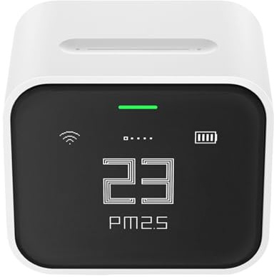 Compteur de qualité de l ' air domestique doté d ' une taille compacte et d ' une capacité de paramètres multiples pour la de l ' environnement intérieur Analyse du moniteur de qualité de l ' air