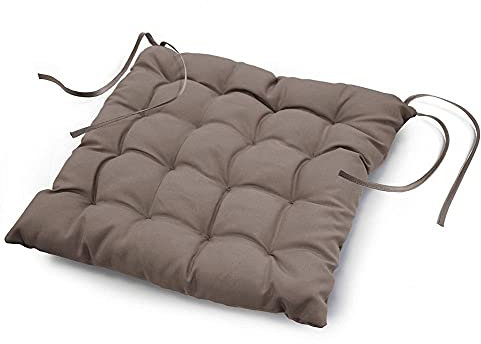 douceur d'Intérieur - 1601063, Sitzkissen, 40 X 40 cm, Essentiel, Polyester Unifarben, Braun