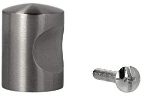 Möbelgriff Möbelknopf Schrankknopf Edelstahlknopf Knopf massiv Edelstahl matt gebürstet ø 21mm