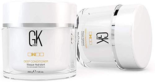 GK HAIR Global Keratin Deep Conditioner Masque 2 Stück (200 g) Intense Hydrating Repair Treatment Mask for Dry Damaged Color Treated Frizzy Hair Restoration Formula with Jojoba Seed Oils