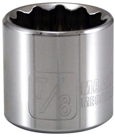 Standard Plumbing Supply 198997 APEX TOOL GROUP-ASIA Master Mechanic 3/8 Drive 6 Point Deep Well Socket, 7/8