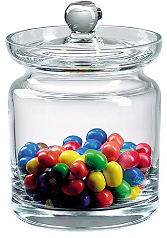 Badash Aladdin Crystal Candy Dish with Lid Cookie Jar, 5.5 Inch