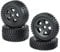 Carson 500900027 - 1:10 Reifen/Felgen-Set All Terrain, Modellbauzubehör, schwarz