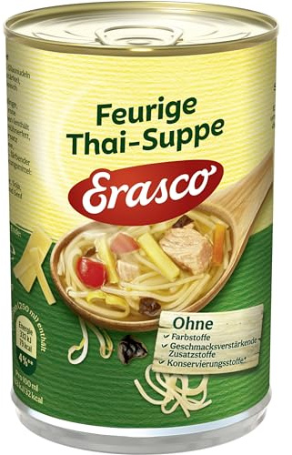 Erasco Feurige Thai -Suppe , 3er Pack (3 x 390 ml Dose)