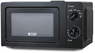 Westinghouse WCM660W - Horno microondas giratorio de 600 W, 0.6 pies cúbicos, color negro