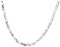 Feine Silberkette Figarokette Panzerkette Halskette Kette Collier Armband Fußkette 925 Silber Sterling Diamantiert 1mm - 15, 20, 25, 30, 35, 40, 45, 50, 55, 60, 65, 70, 75, 80, 85, 90, 95, 100cm