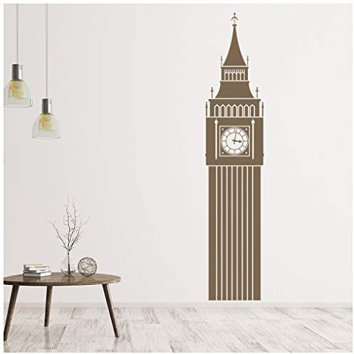 azutura Big Ben UK Landmark Wall Sticker available in 5 Sizes and 25 Colours Black