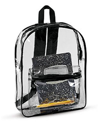 7010 Liberty Bags transparenter Rucksack Gr. Einheitsgröße , schwarz
