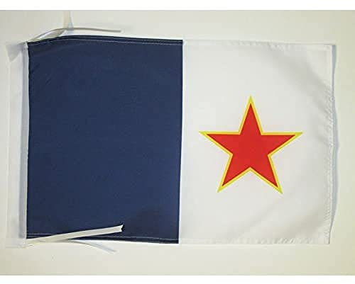 BANDERA de QUEBEC INDEPENDENTISTA FLQ 45x30cm - BANDERINA DE QUEBEC 30 x 45 cm cordeles - AZ FLAG