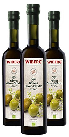 Wiberg BIO Natives Oliven-?l Extra Sizilien, 0,5L 3er Pack
