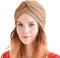CHARM Krepp Twist Turban Unisex - Boho Kopftuch Arabische Sikh Kostüm Festival Beige