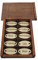 Duke Baron Ultimate Vintage Decanter Set of 10 Liquor Tags Bourbon, Brandy, Cognac, Gin, Port, Rum, Scotch, Tequila, Vodka and Whiskey in Wood Gift Box, Antique White/Brass