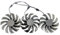 iHaospace Replacement Graphics Card Fan for Gigabyte AORUS GTX 1080Ti 11G /AORUS GTX 1080 8G / AORUS GTX 1070 8G Video Card Cooling Fan (3 Pcs/set)