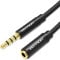 VENTION Cable Audio Alargador Jack 3.5mm Macho a Hembra Extensión 2m, Nylon Trenzado, Conector Chapado en oro de 24 Quilates, para Auriculares, Televisión, Portátil, PS4, Xbox