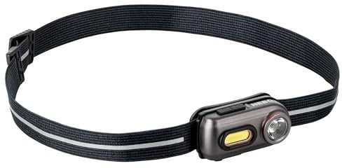 NEBO Einstein 400 - Kopflampe - Wiederaufladbare Stirnlampe mit 5 Lichtmodi - Wanderausrüstung & Camping Zubehör - Stirnlampe für Outdoor Joggen & Sports
