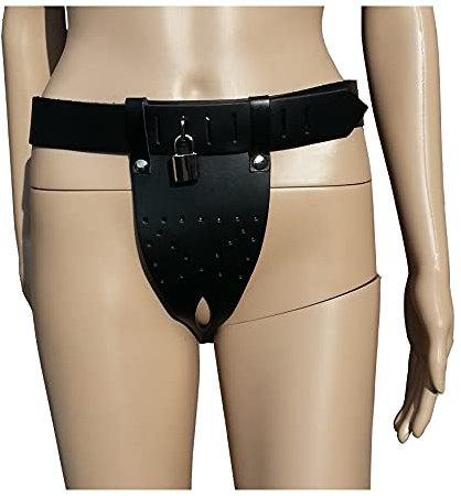 Bondage SM Damen Erotik echt Leder Keuschheitsgürtel für Frauen mit Urin Öffnung