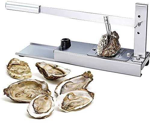 MNSRRN Abridor de mariscos de Acero Inoxidable, diseño Profesional de Almohadilla de Goma Anti-colisión Ajuste de Tres velocidades para restaurantes Barbacoa