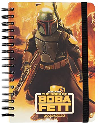 Grupo Erik Schulplaner, The Book of Boba Fett Schulkalender 2022 2023, Schulkalender 12 Monate, Kalender für die Schule, Wochenplaner 12 Monate A5 Format