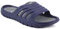IMTY Mens Sliders EVA Lightweight Pool Slides Summer Beach Shower Bathroom House Slipper Mules Sandals Flip Flops (Navy/Grey, UK Footwear Size System, Adult, Men, Numeric, Medium, 10)