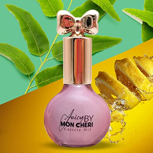 Juicy By Mon Cheri Cuticle Oil Nail 10ml Hydrating, Moisturizing, & Repair Dry and cracked cuticles (Lemon Eucalyptus)