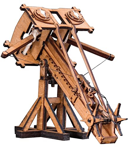 YAQUMW Die römische Balliste Modell Europa Mittelalterlicher Belagerungswagen Holzkatapult DIY 3D-Puzzles Modellbausätze für Erwachsene STEM-Projekte Tischspielzeug Geburtstagsgeschenk
