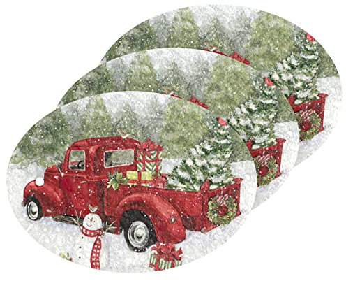 Küchenschwämme, saugfähiger Geschirrschwamm, kratzfest, Küchenschwämme und Schrubber für die Reinigung von Küche, Holz, Zellstoff, Baumwolle, Weihnachten, Auto, Schneemann, Weihnachten