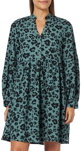 s.Oliver Damen Blusen Kleid, Blau grün ,34