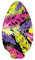 Skimboard Blumen 90 cm | rosa