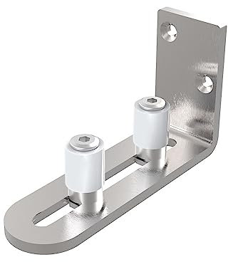 CCJH Guide de sol réglable pour porte coulissante en acier inoxydable (1 pièce)