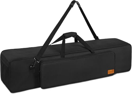 IBVIVIC 102cm Sac de Transport pour Trépieds avec Bandoulière et Poignée en Nylon Sac pour Trépied Étanche et Indéchirable pour Studio Support de Lumière, Trépieds, et Flash Stroboscopique Kit(Noir)