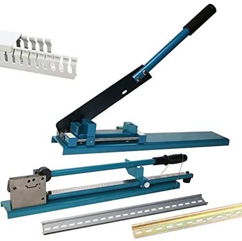 Coupe-rail Din Machine De Découpe De Rail En Aluminium Coupe-rail De Guidage Manuel Avec Règle De Mesure Pour Couper Le Rail En Aluminium, Règle À Double Rainure Avec 50 Cm Pour Couper L'aluminium Fen