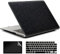AMCJJ Compatible with MacBook Air 13 Inch Case 2017 2016 2015 2014 2013 2012 2011 2010 Release A1466/A1369, Plastic Hard Shell Case & Keyboard Cover & Screen Protector - Glitter Black